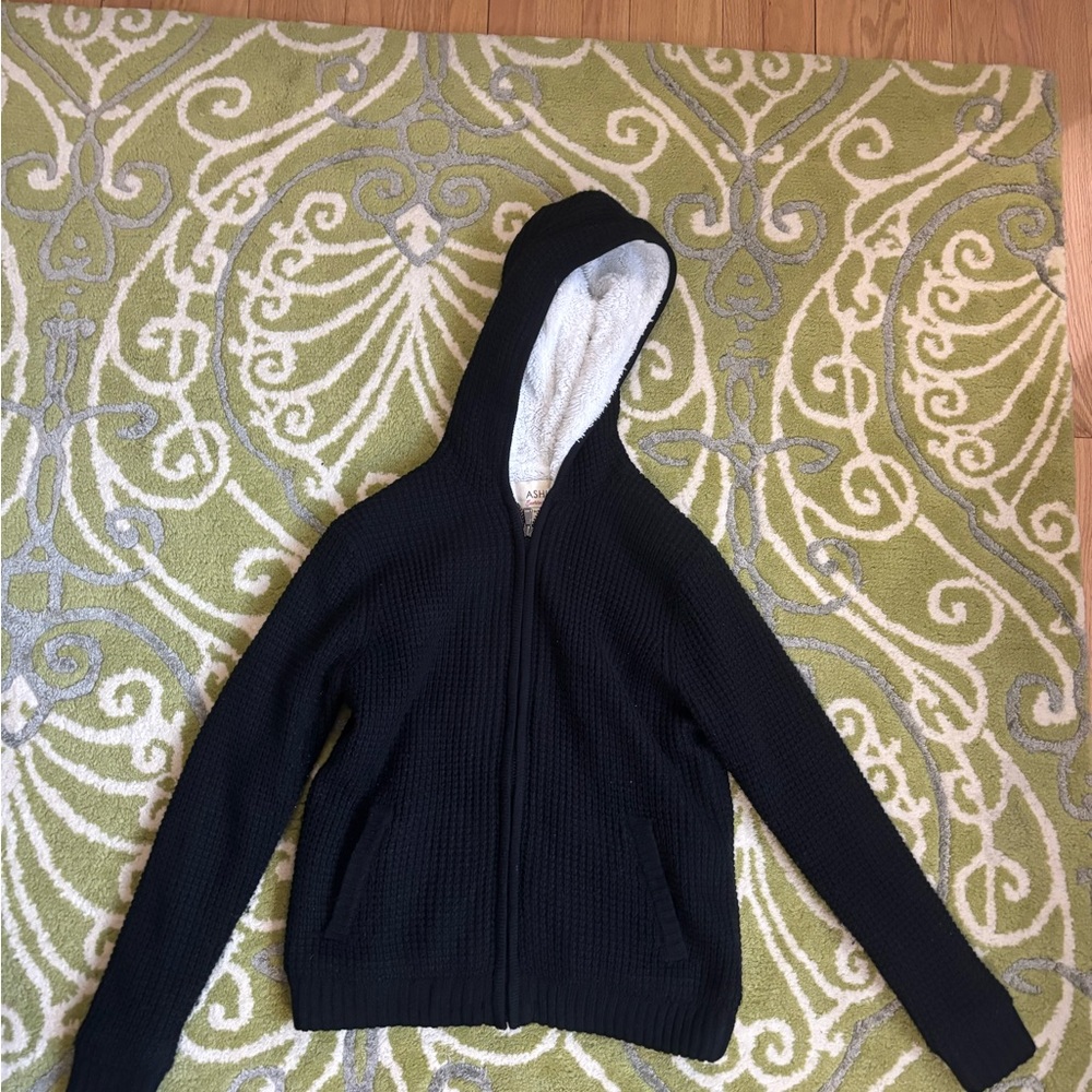 Ashley By 26 International Black Hooded Sweater
